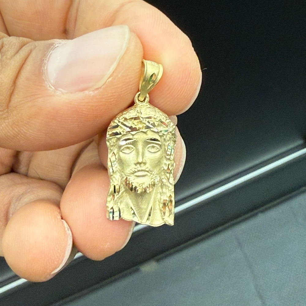 10kt RealGold Jesus Pendant